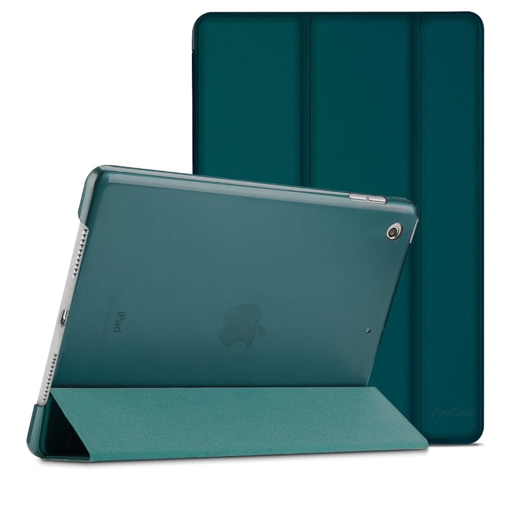 Slim Teal Tablet Cover with Foldable Stand